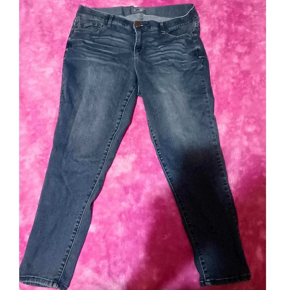 Wit & Wisdom Jeans Women's 20W High Rise Skinny Dark Wash‎ Stretch